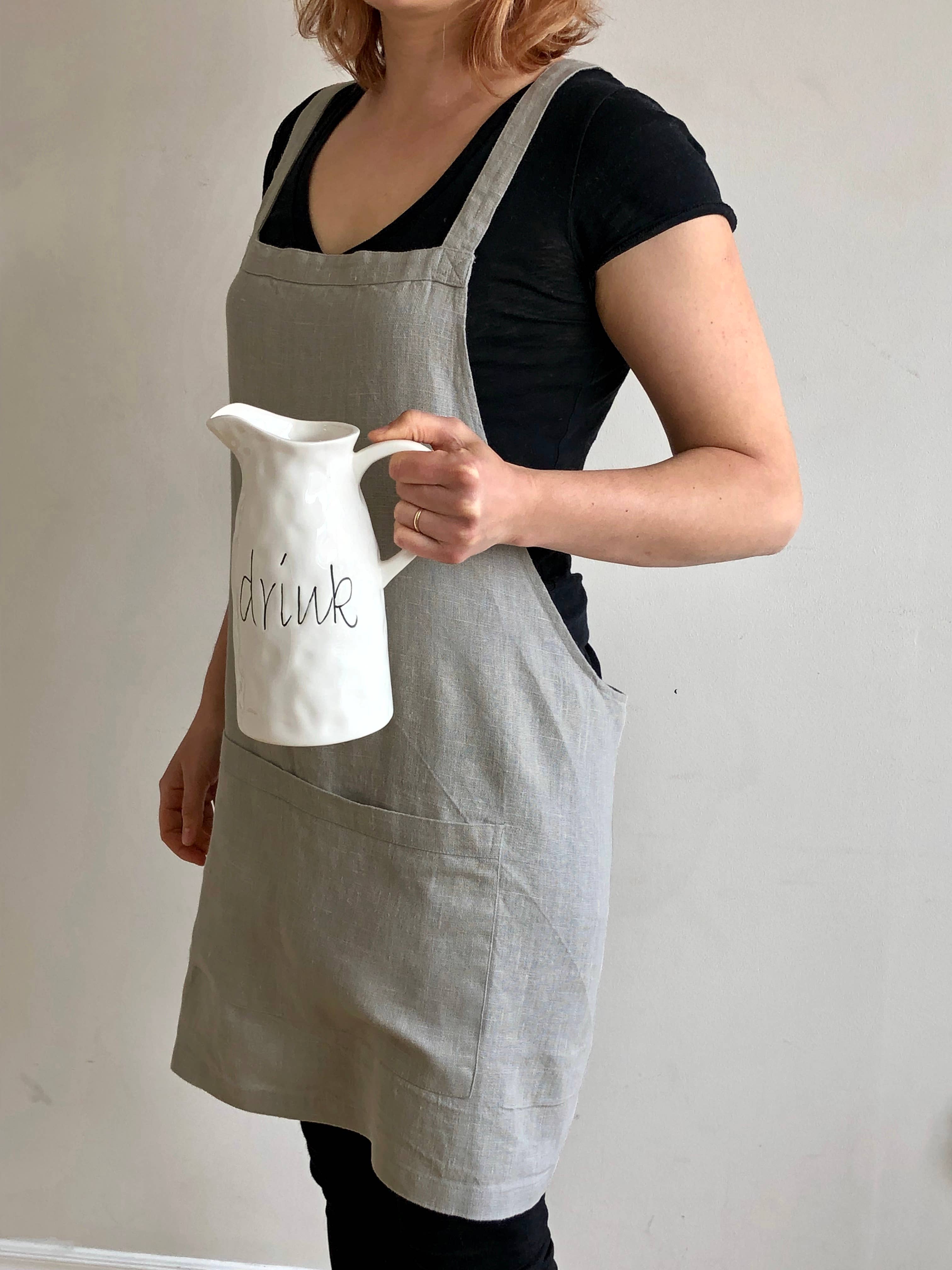 Linen Way Inc. - Wholesale Apron - Catalina Linen Apron — Available in 11 Colors12