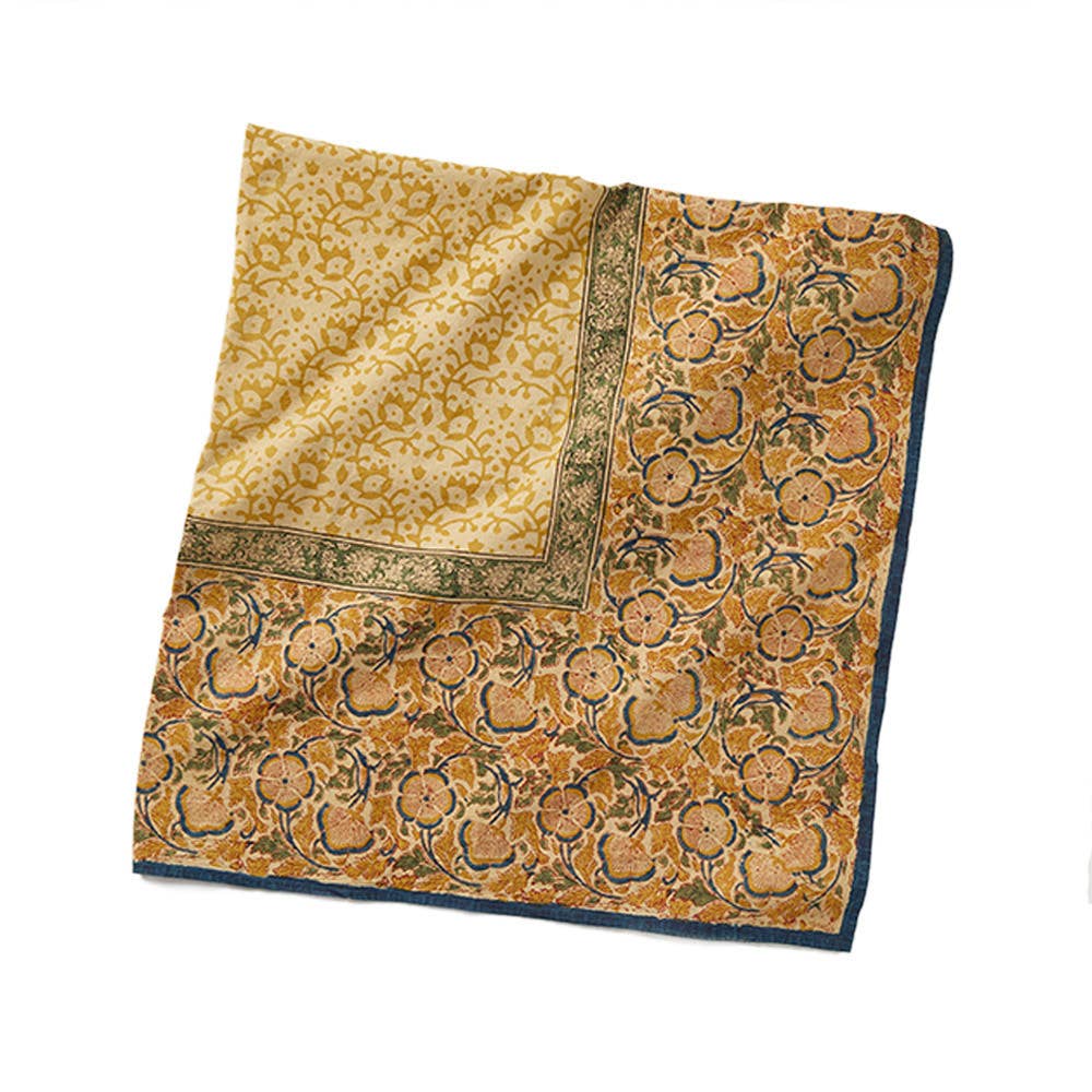 SERRV International - Wholesale Tablecloth - Kalamkari Meadow Block Print Standard Tablecloth3