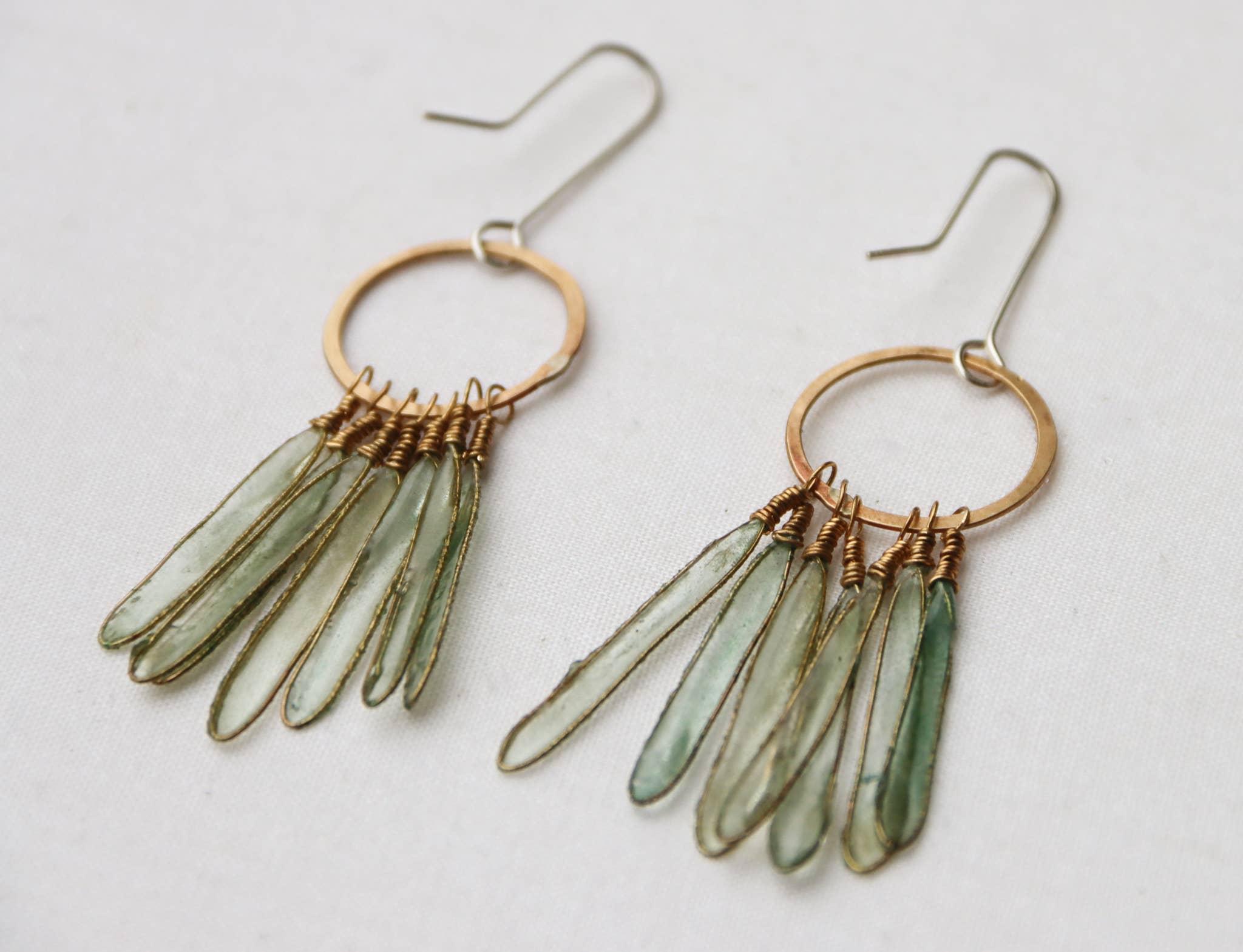 Verso - Wholesale Dangle Earrings - Orchid Earrings, Gold-Filled3