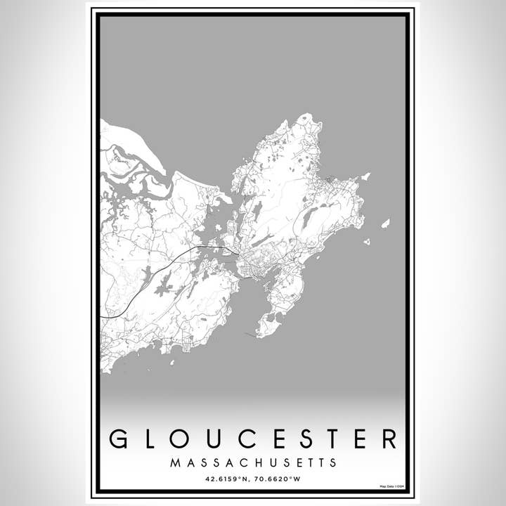 JACE.design - Wholesale Art Print - Gloucester MA Map Print Classic