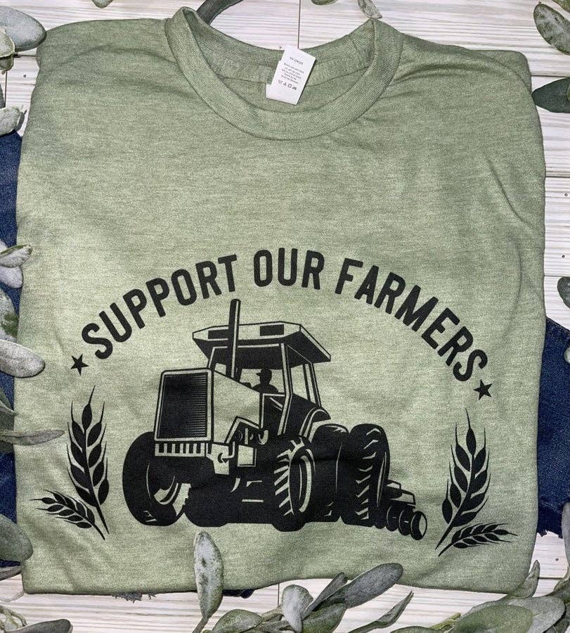 Wholesale Support our farmers tractor (T-Shirt) for your store - Faire