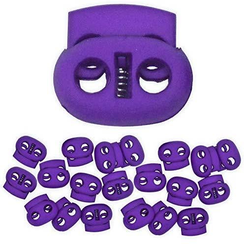 Mandala Crafts - Wholesale Craft supplies - Mandala Crafts Cord Lock Cord Stop Tightener Lace Locking End Two Hole Fastener for Drawstrings, Shoelaces, Bow Cord, Bungee Cord6