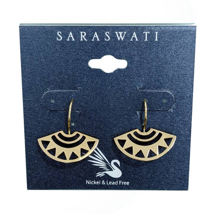 Saraswati Imports - Wholesale Dangle Earrings - Cleopatra Brass Earring0