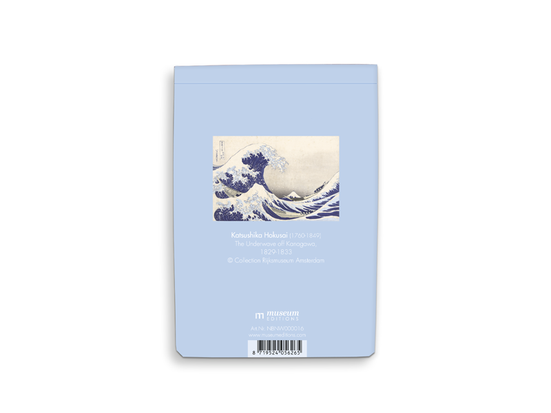 MUSEUM WEBSHOP - Wholesale Kladblok - Leeg notitieboekje A6, Hokusai, De Grote Golf1