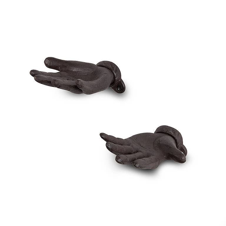 Abbott - Wholesale Wall Hook - Flat Hand Wall Hook-2Asst-Brown-5"L-15092