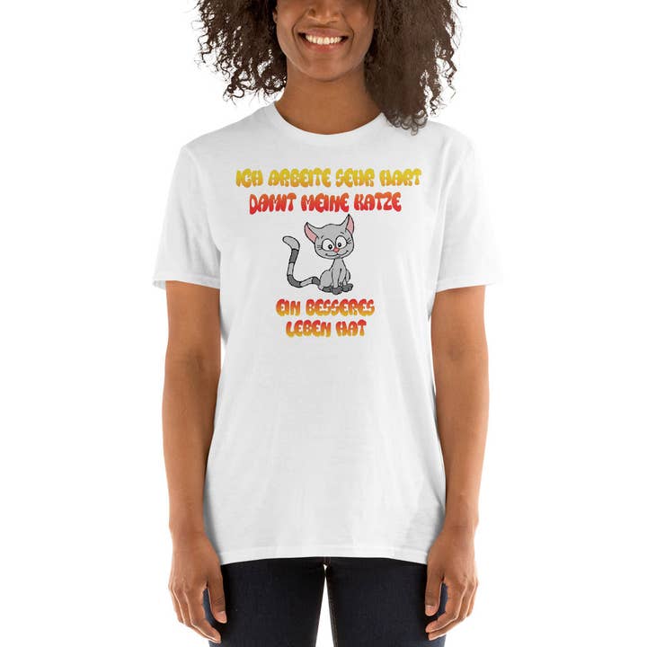 Work hard uniseks t-shirt voor wholesale door Souverista
