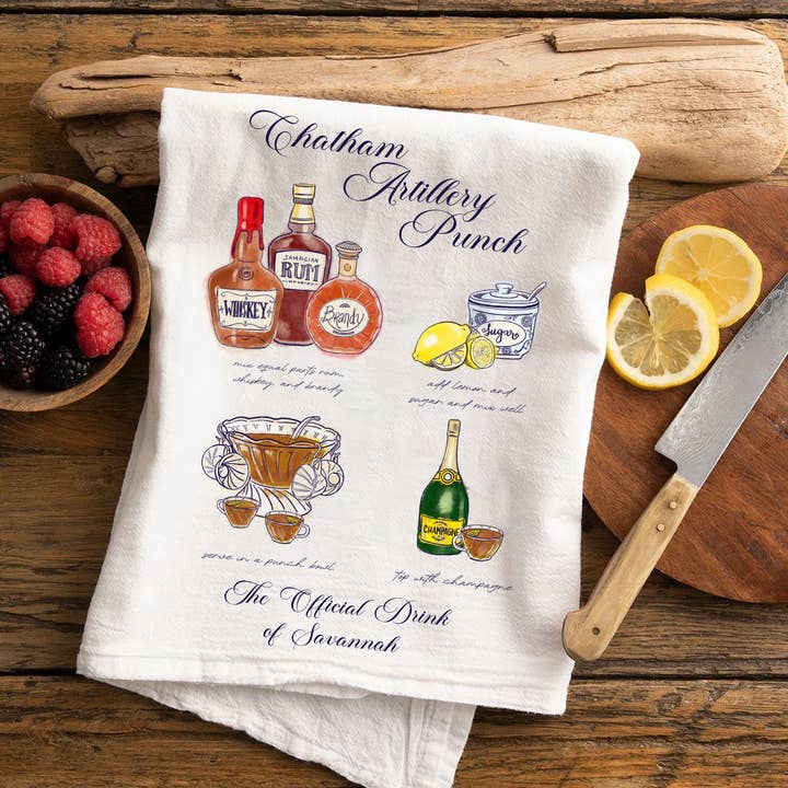 L. R. Fern - Wholesale Tea towel - Chatham Artillery Punch Savannah Tea Towel3