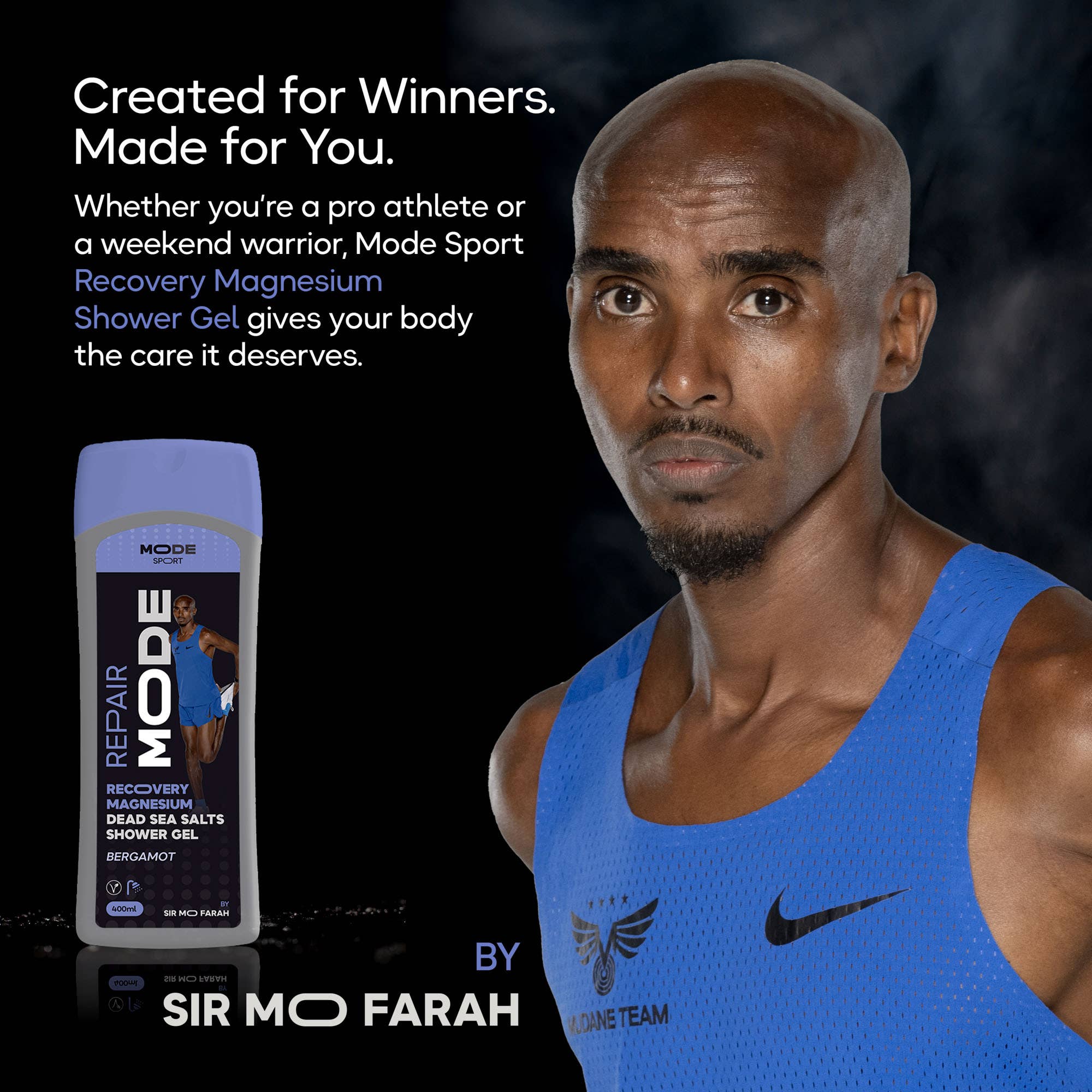 Mode Sport by Sir Mo Farah - Wholesale Body Wash/Shower Gel - Repair MODE Dead Sea Salts Shower Gel by Sir Mo Farah7