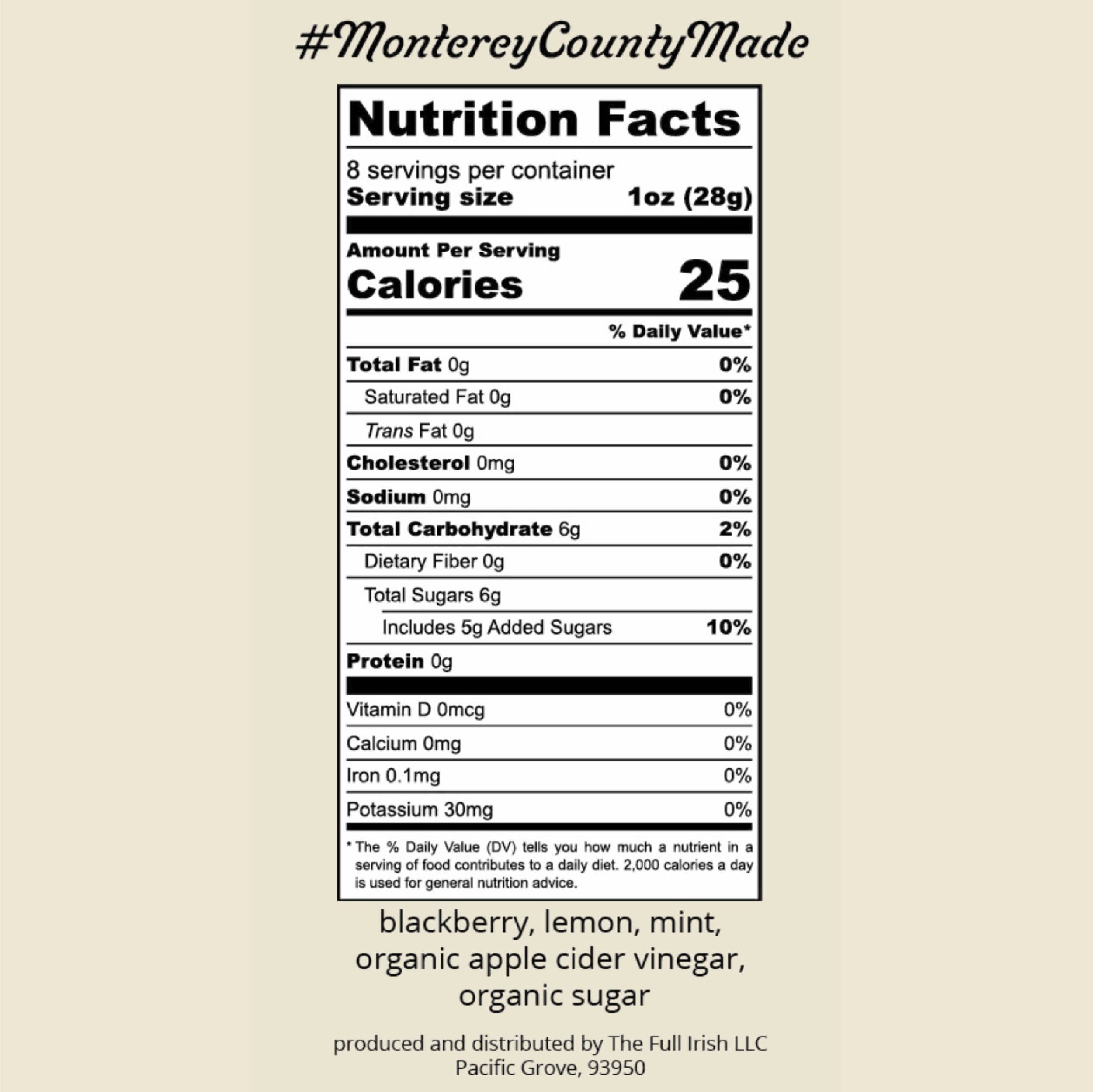 The Bitter Ginger - Wholesale Cocktail Mix/Syrup - Bitter Ginger Shrub- Blackberry Lemon Mint2