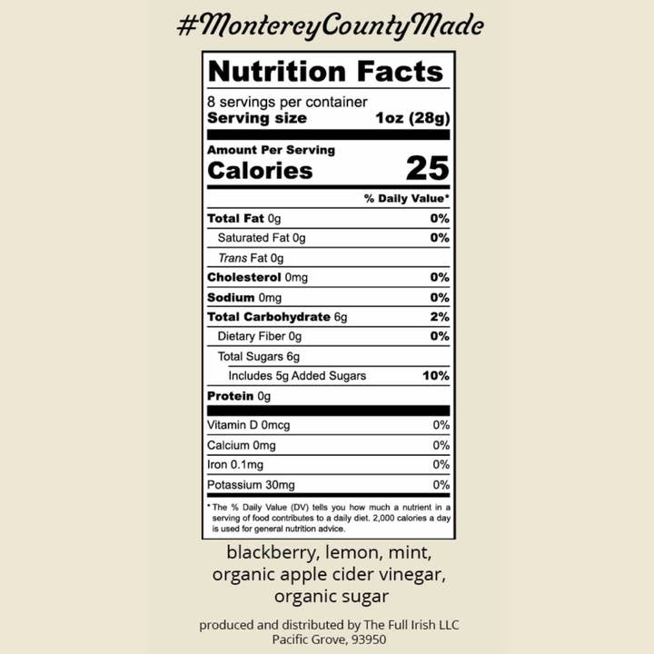 The Bitter Ginger - Wholesale Cocktail mix/syrup - Bitter Ginger Shrub- Blackberry Lemon Mint2