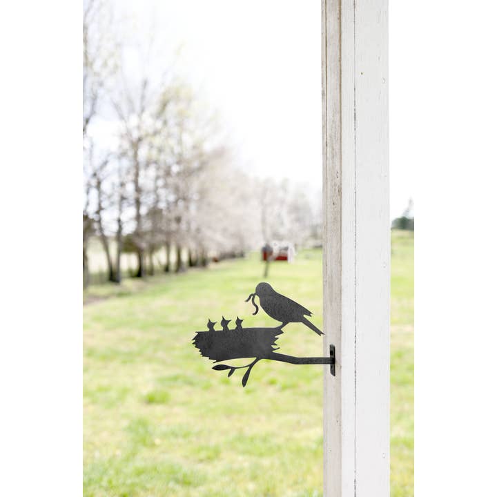 Highland Ridge | Handmade Home Decor - Wholesale Outdoor Ornament/Decor - Metal Bird Statue - Mama and Baby Birds Statue3