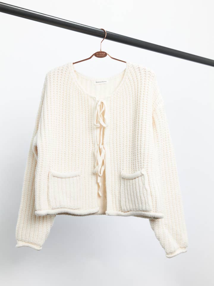 11316-Tie-Front Knit Cardigan and other Purchase Wholesale tie front cardigan. Free Returns & Net 60 Terms on Faire trending on Faire.