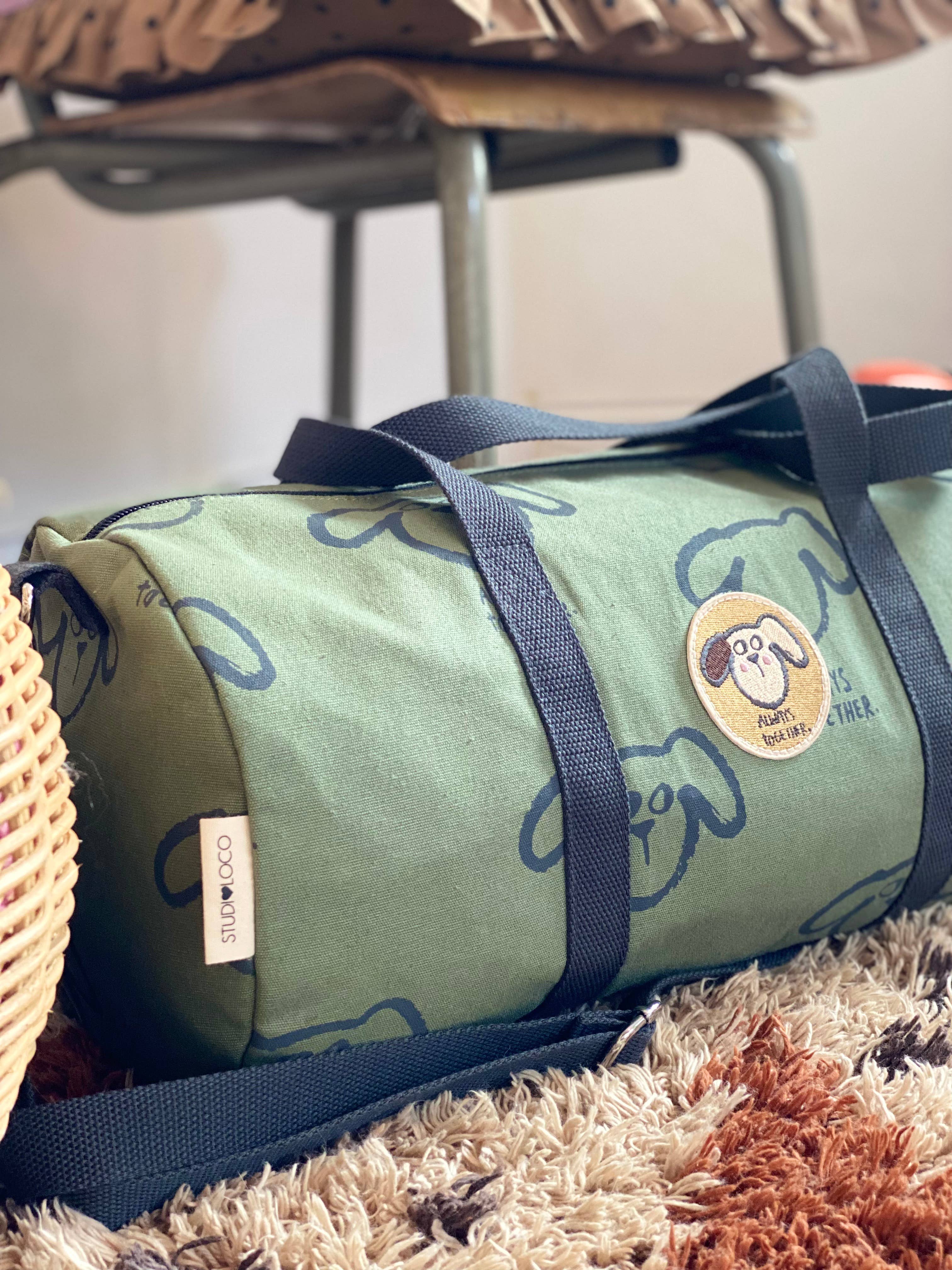 Studioloco - Vente Sac de voyage – enfant - Sac polochon/sport en toile kaki2