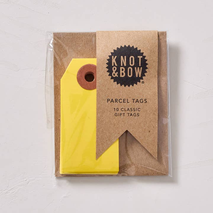Yellow Parcel Tags for wholesale on Faire0