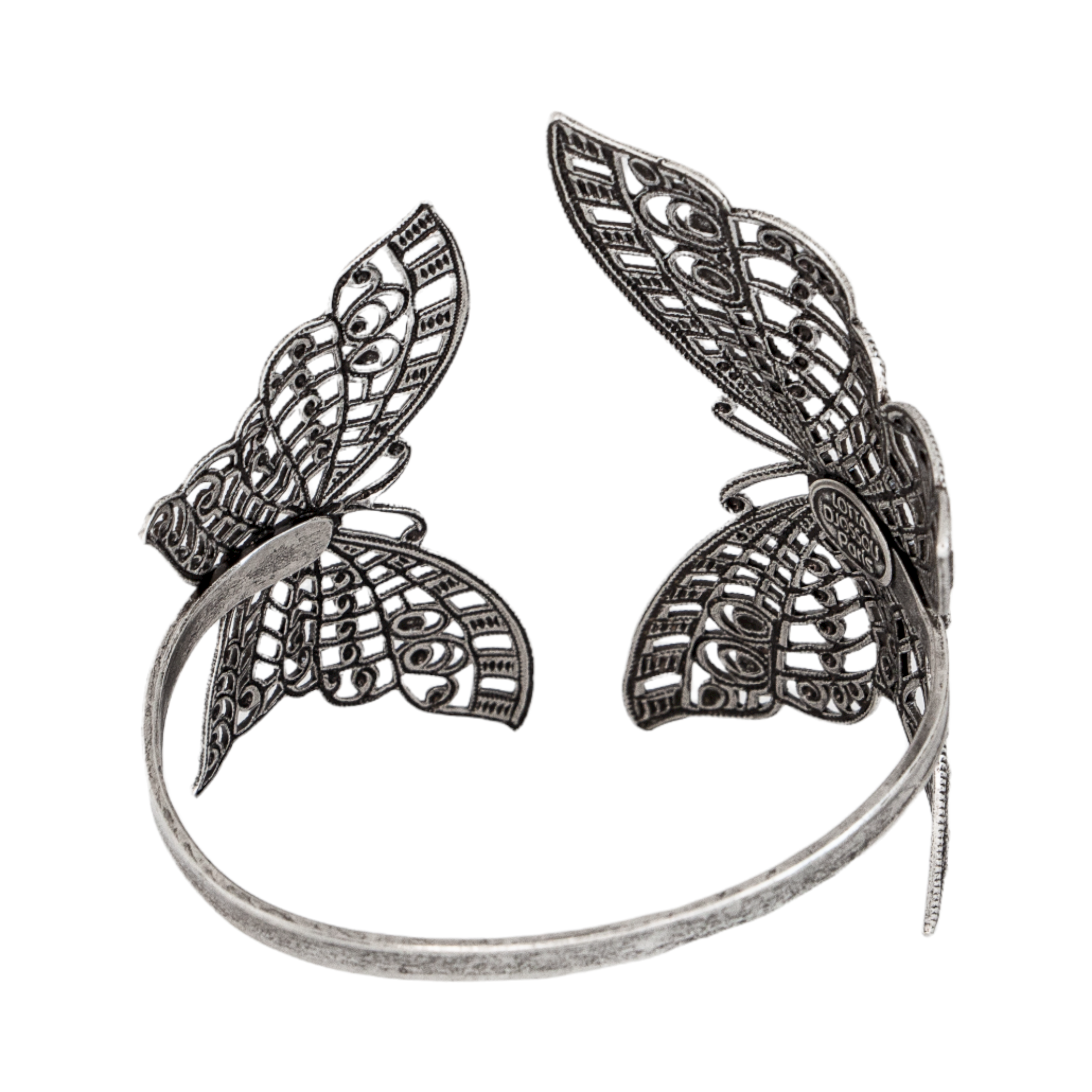 Lotta Djossou Paris – wholesale Cuff bracelet – Filigree Double Butterfly Bracelet3