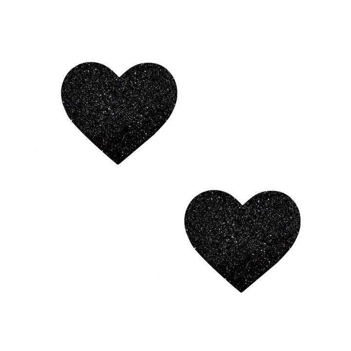 Black Malice Glitter I Heart U Body Stickers 6PK for wholesale by Neva Nude