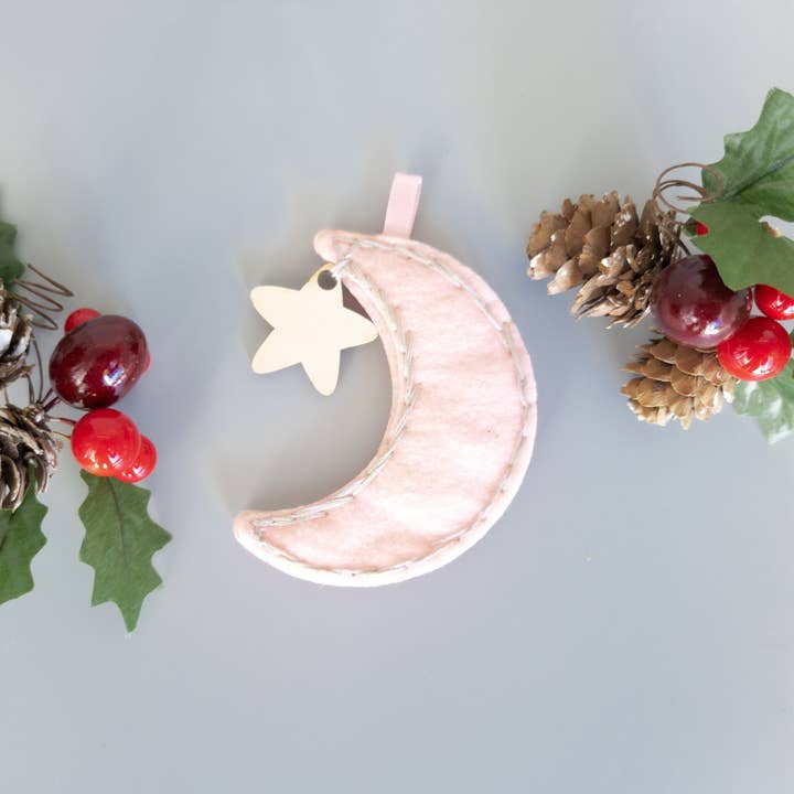 Shelfish Modern - Vendita all'ingrosso Decorazione - Primo ornamento natalizio per bambini ricamato personalizzato6