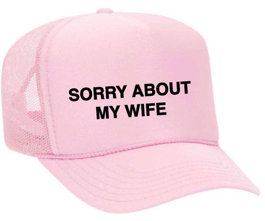 Inappropriate Trucker Hats – boné - Unissexo por atacado – Desculpe, sobre o Chapéu My Wife Trucker9