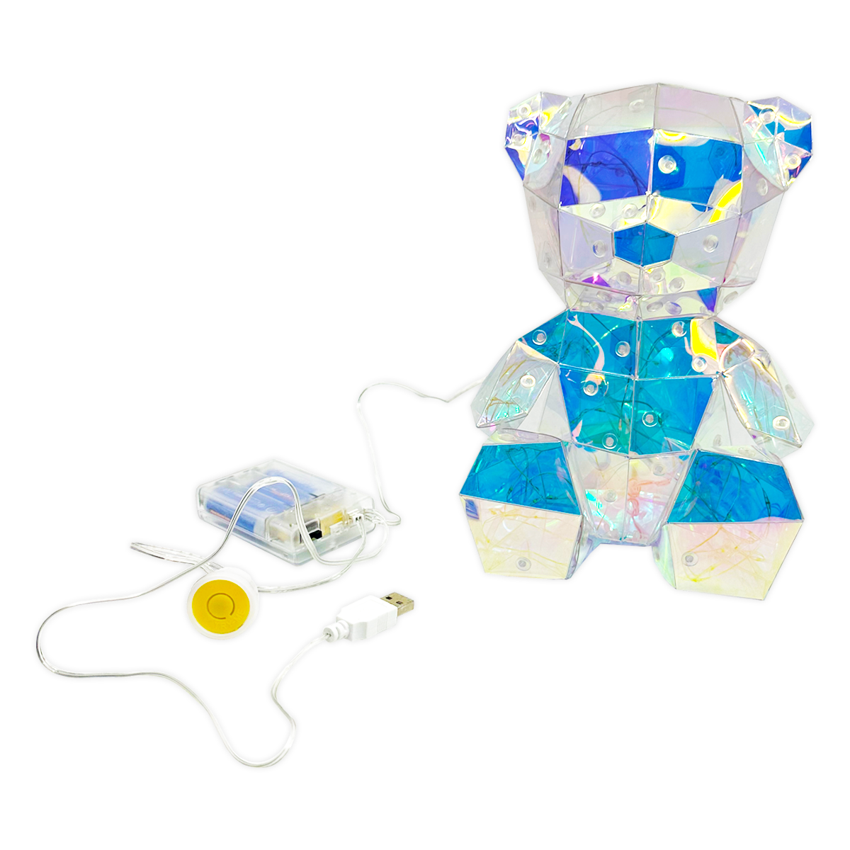 Novelty Brands - Wholesale Keepsake Coin/Token - Light-Up Prismatic Bear Keepsake Gift Boxed - Single Item3