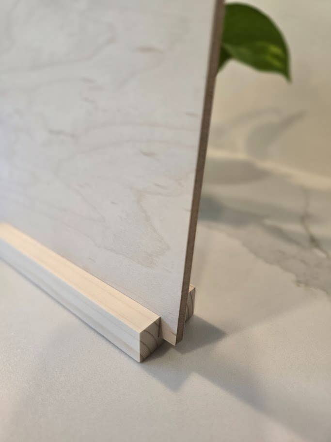 The 19th Collective - Vente Pancarte - Panneau en bois en forme d'arche Blush Path | Art floral de printemps1