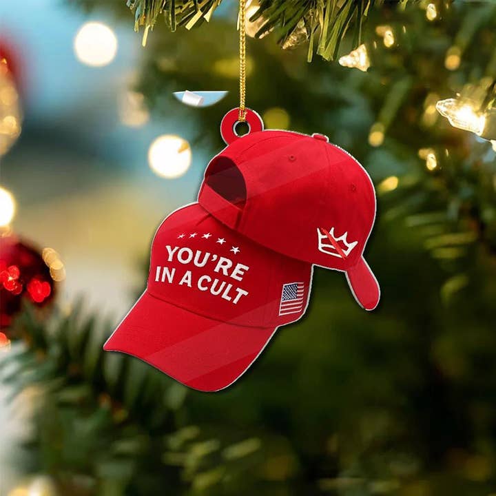 Embrova - Wholesale Ornament - You're In A Cult Acrylic Ornament,Political Protest Ornament1