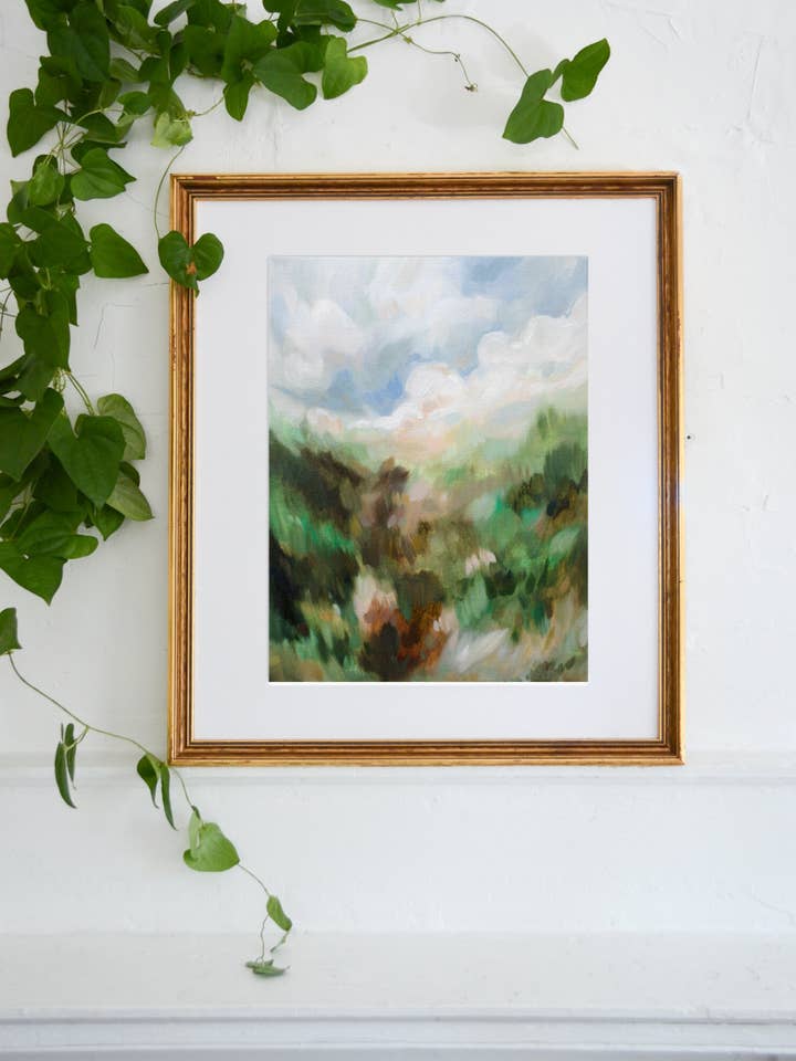 "You Belong In Lush Places" A Canvas Print by Emily Jeffords for wholesale by Emily Jeffords
