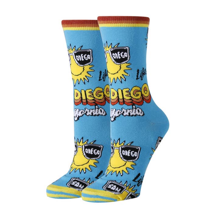 Oooh Yeah/Sock It Up/Oooh Geez Slippers – Meias - Mulher por atacado – San Diego | Meias Tripuladas Engraçadas Novelty para Mulher