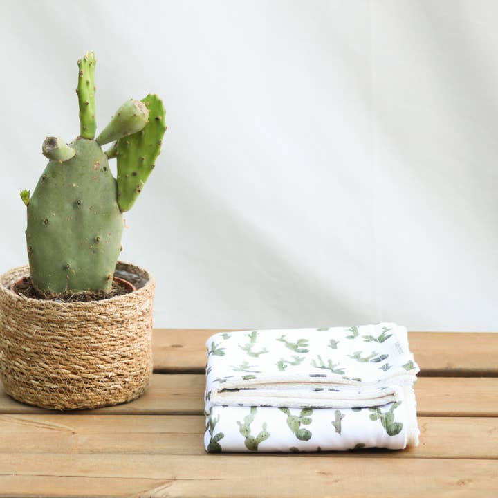 Cactus Manta bebé 2 lados Bamboo & Minky | Cactus de venta al por mayor en Faire1