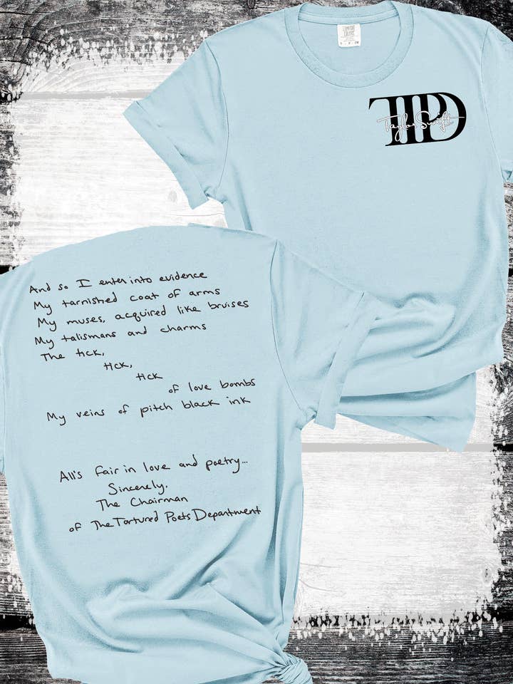 Tortured Poets Dept 2024 Taylor Swift Music Inspired Swiftie for wholesale by A Blessed Texas Mess Boutique