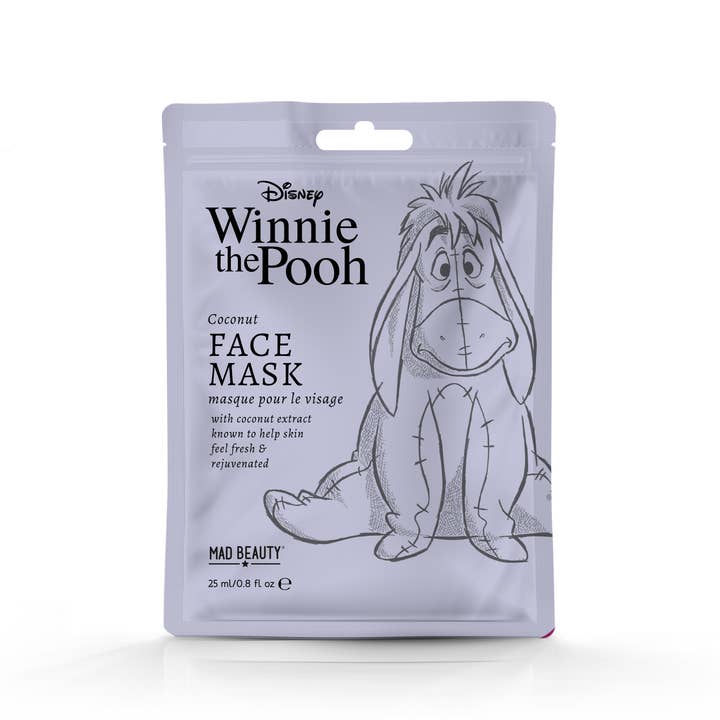 Mad Beauty USA LLC - Wholesale Skincare Face Mask - Mad Beauty Disney Winnie The Pooh Eeyore Sheet Mask