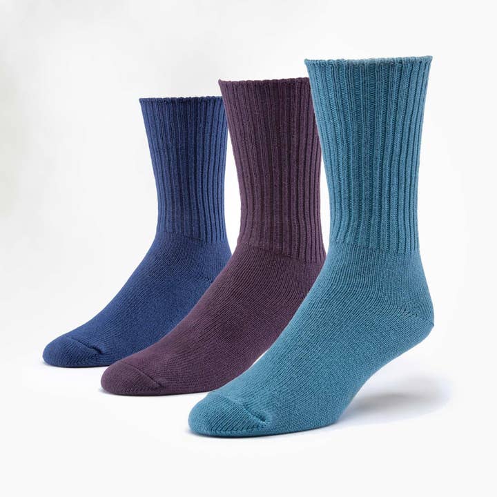 Maggie's Organics - Wholesale Socks - Unisex - Organic Cotton Classic Crew 3 Pak3