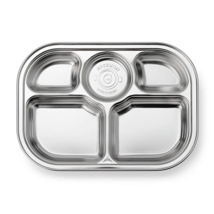 Grosmimi (zezebaebae) - Wholesale Serving Tray - Grosmimi Stainless Steel Food Tray with 5 Compartment