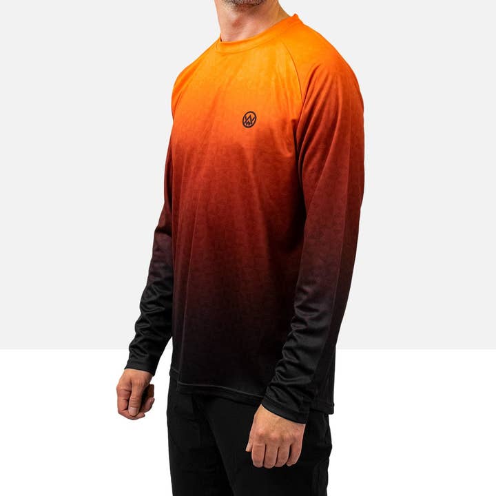 Odyssey Activewear - Vendita all'ingrosso Maglia sportiva - Uomo - Maglia MTB a manica lunga Triangulation Molten4