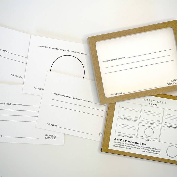 Simply Said Just For Fun Postcard Set for wholesale by Plains + Simple