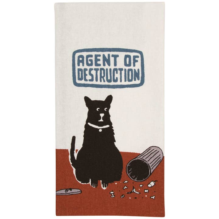 Incognito – wholesale Tea towel – Agent Of Destruction Dish Towel