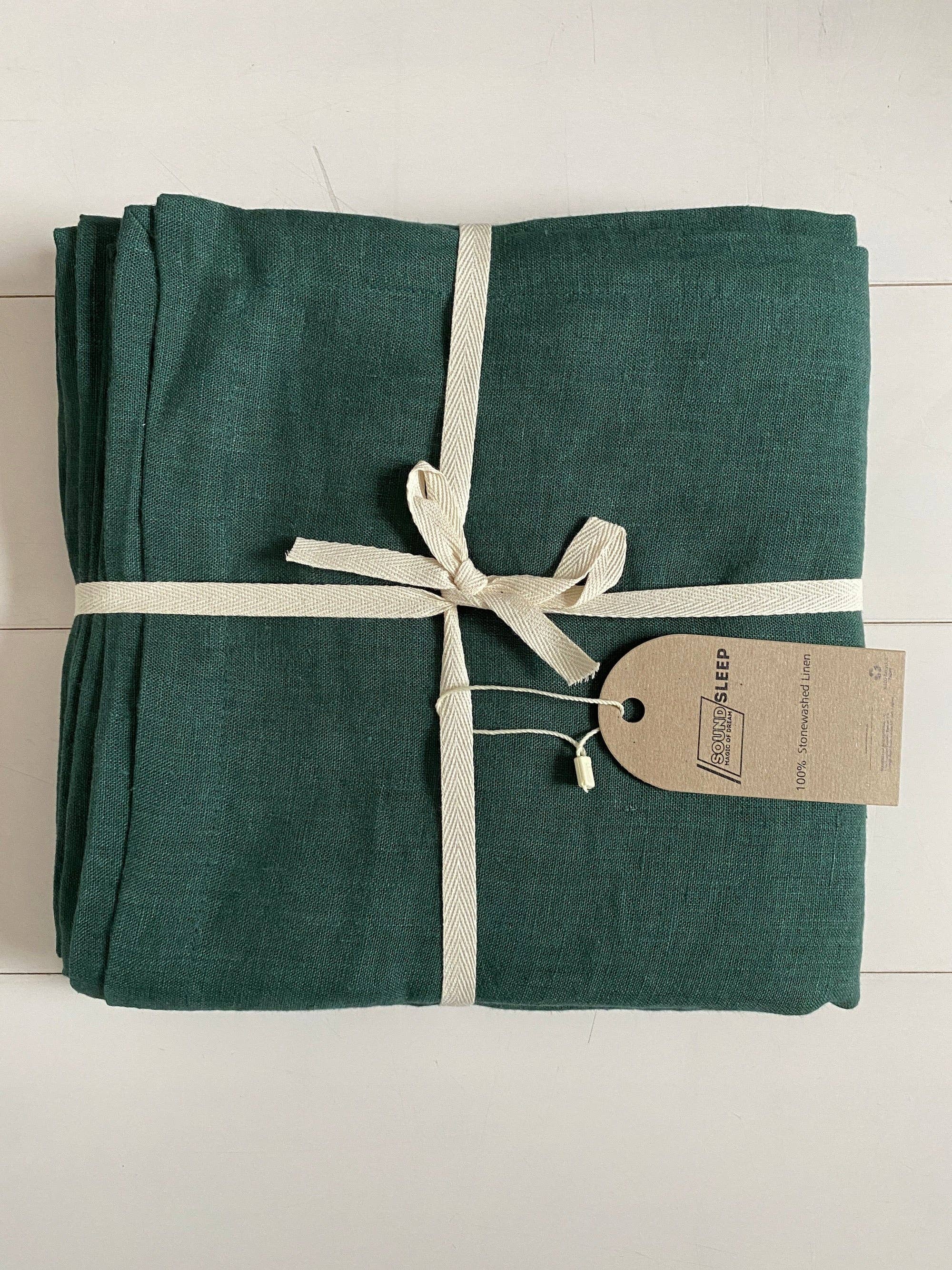 Soundsleep - Vente Serviettes de table en tissu - Serviettes en lin, vert olive9