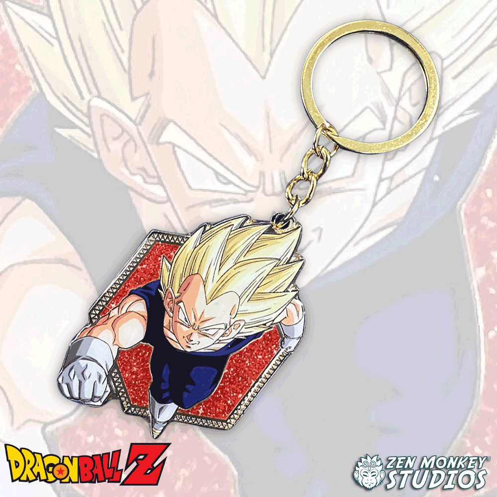 Zen Monkey Studios - Wholesale Keychain - Unisex - Flying Vegeta - DBZ Keychain0
