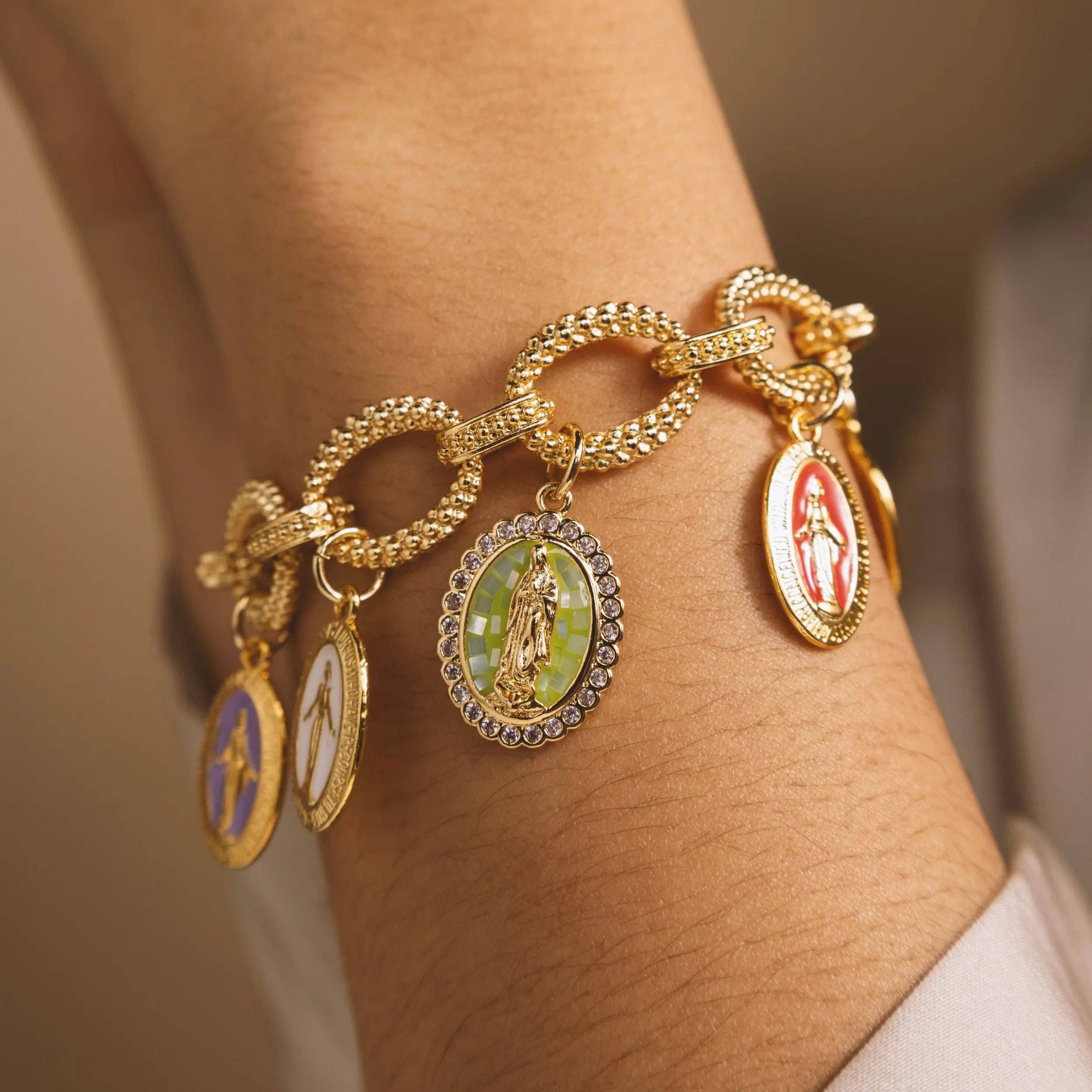 PHOEBE´S - Wholesale Halskettinghanger - Gouden Ketting van de Maagd Maria5