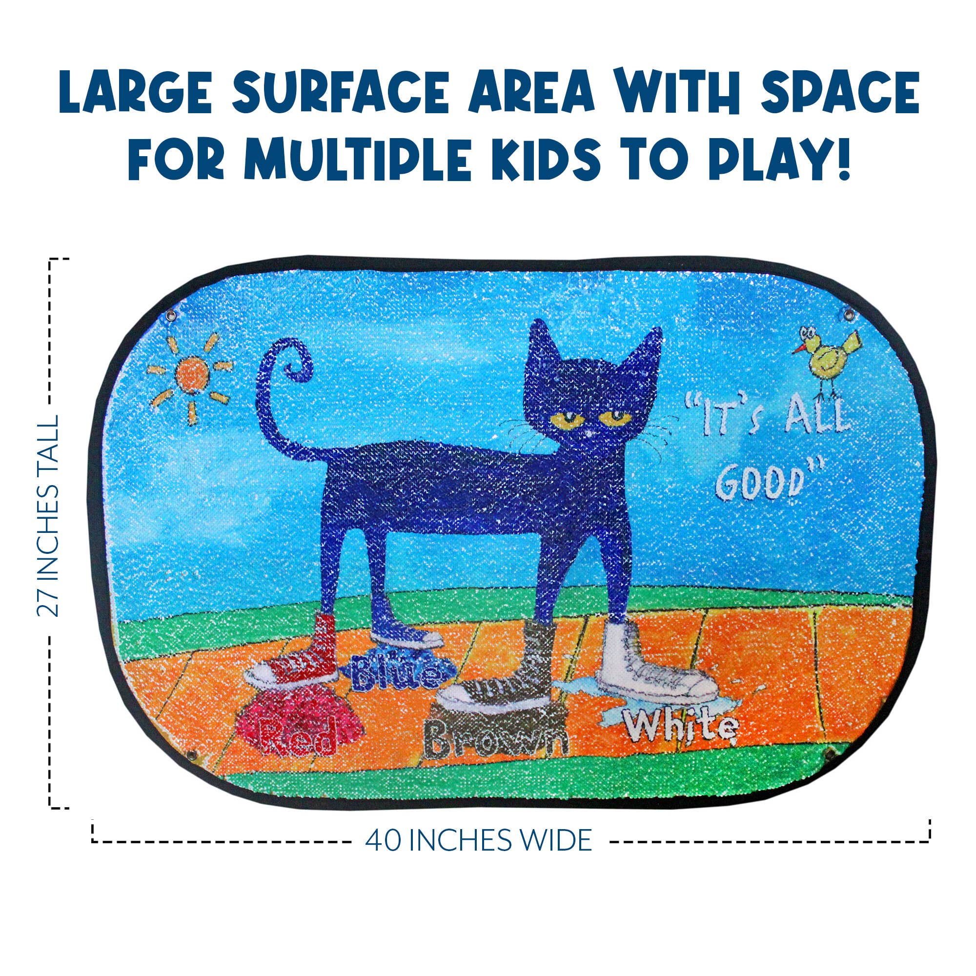 MEAVIA Toys - Wholesale Toy Set - Kids - Pete the Cat: I Love My White Shoes Reversible Sequins 3