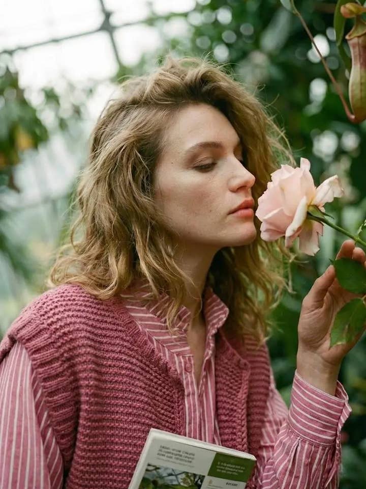 Blusa às Riscas com Gola Volante @69017_ChRColVolante por atacado de Mimi & Gogo