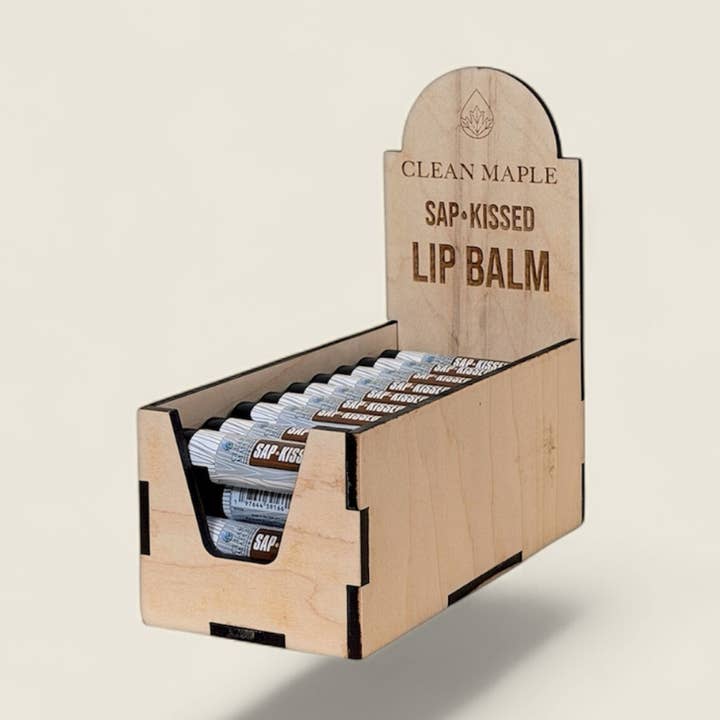 Cash Wrap Lip Balm Display – 60 Count Pre-Pack for wholesale by Clean Maple
