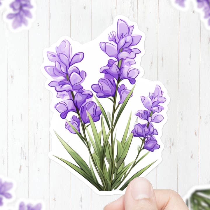 Lavender Flower Sticker for wholesale by Mystical Clarity