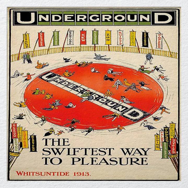 Panneau en tissu imprimé Swiftest Way To Pleasure Underground pour la vente par Hills Of Fabric