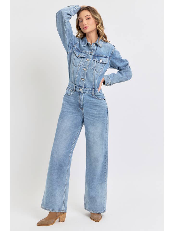 TIMELESS DENIM JUMPSUIT for wholesale on Faire13