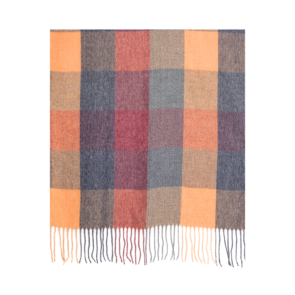 Taylor Hill Scarves & Co – Engroshandel Tørklæde - Unisex – THSS2776: Orange: Efterårsternet Tørklæde2