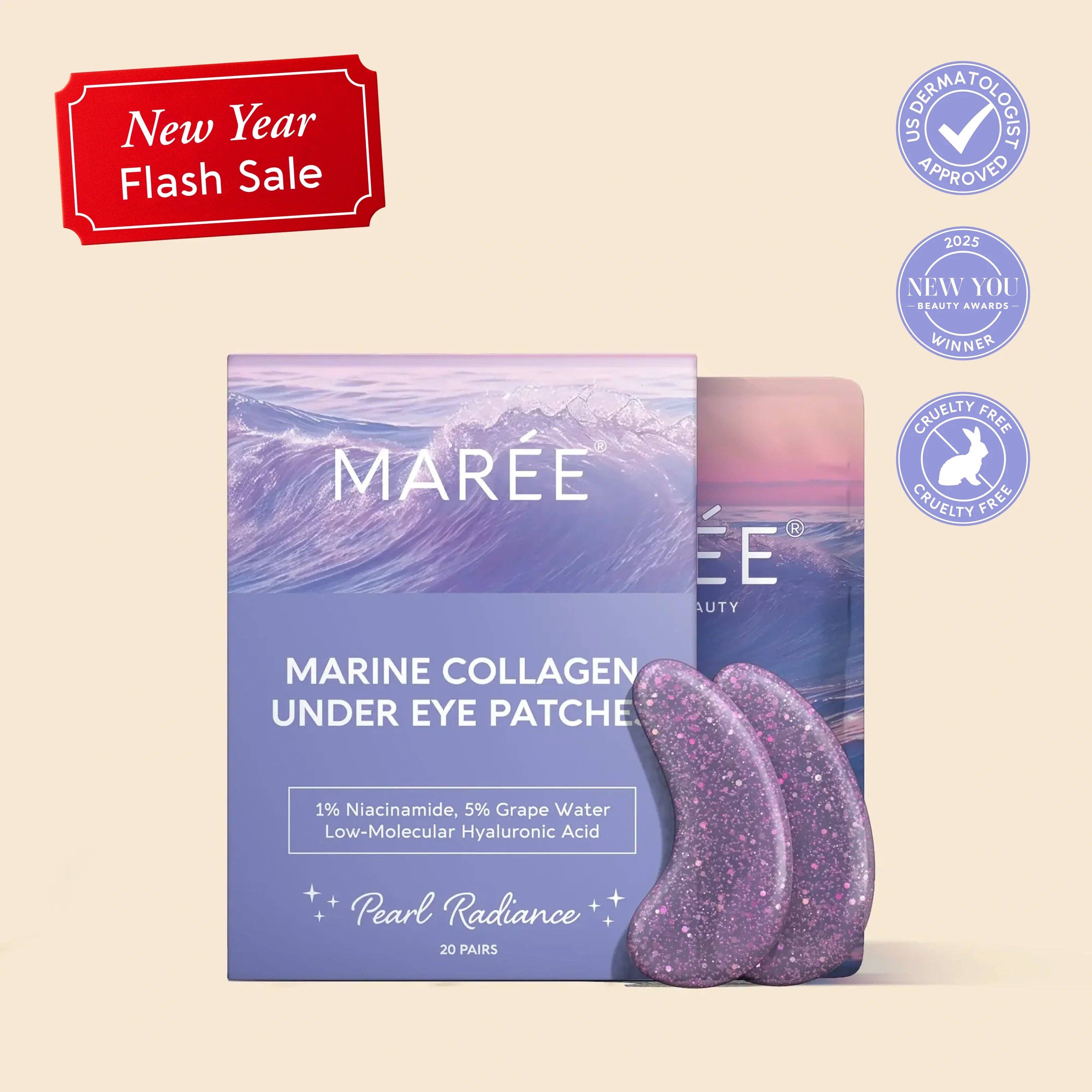 VIAI Beauty - Vente Masques de traitement yeux - MAREE Patchs pour les Yeux Violets pour les Cernes8