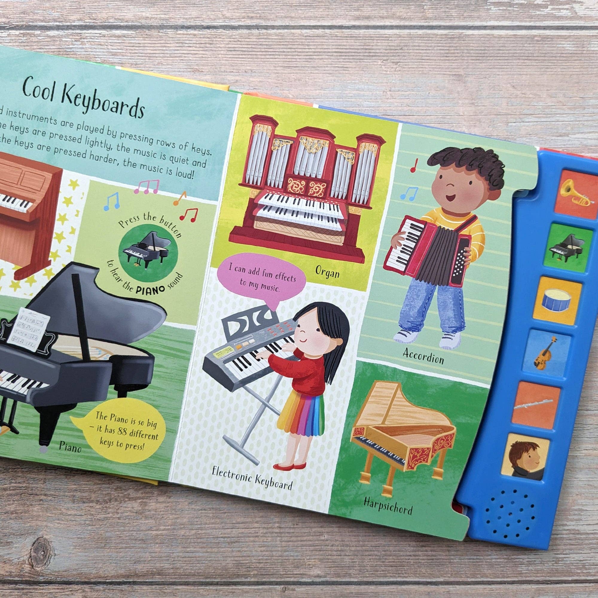 Robert Frederick Ltd - Wholesale Baby & Toddler Book (0-2) - My First Instruments - Children's 6 Button Sound Book4