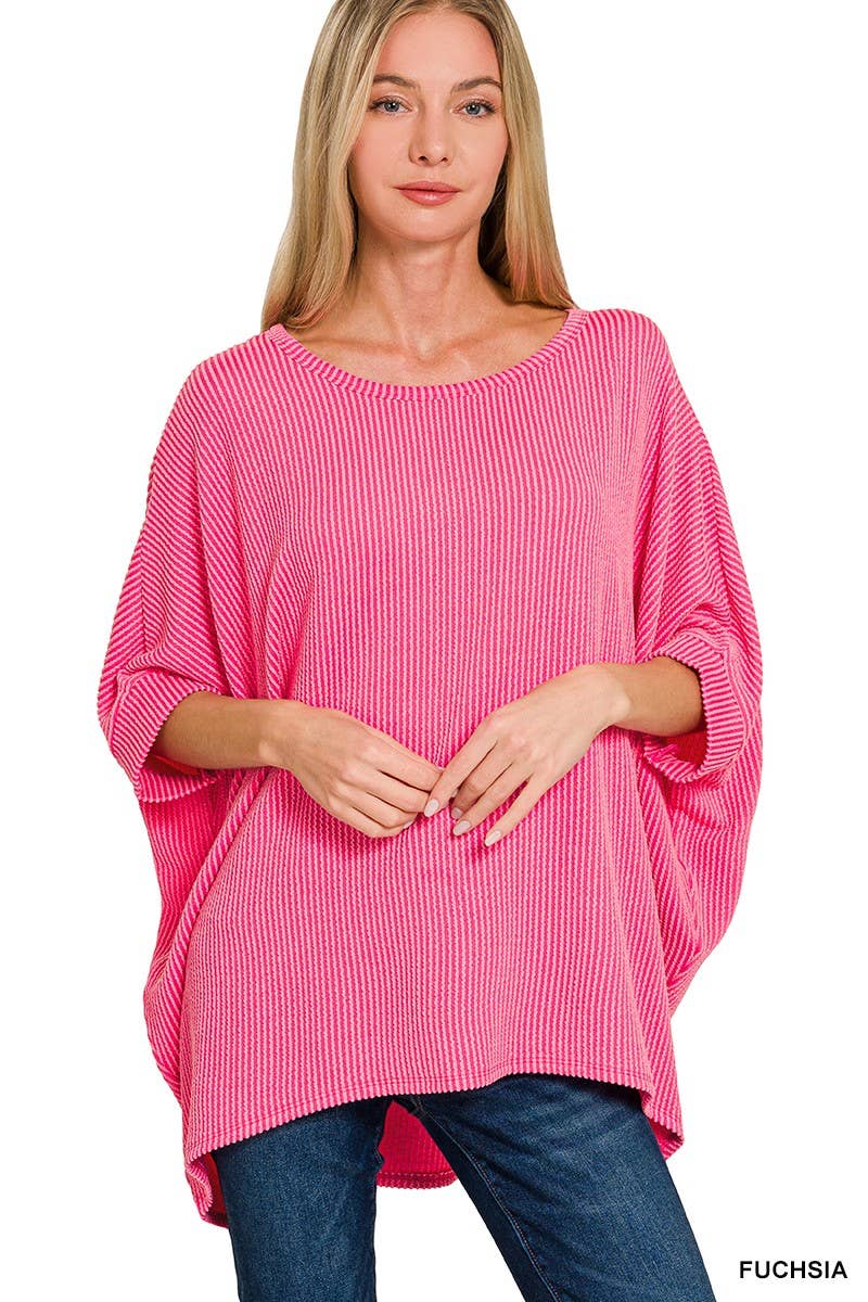 Vanilla Monkey - Wholesale Knit Top - Women's - Raised Rib Bat Sleeve Top7