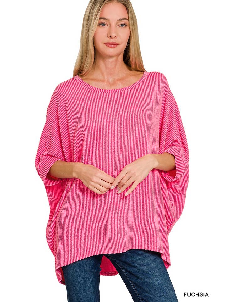 Vanilla Monkey - Wholesale Knit Top - Women's - Raised Rib Bat Sleeve Top7