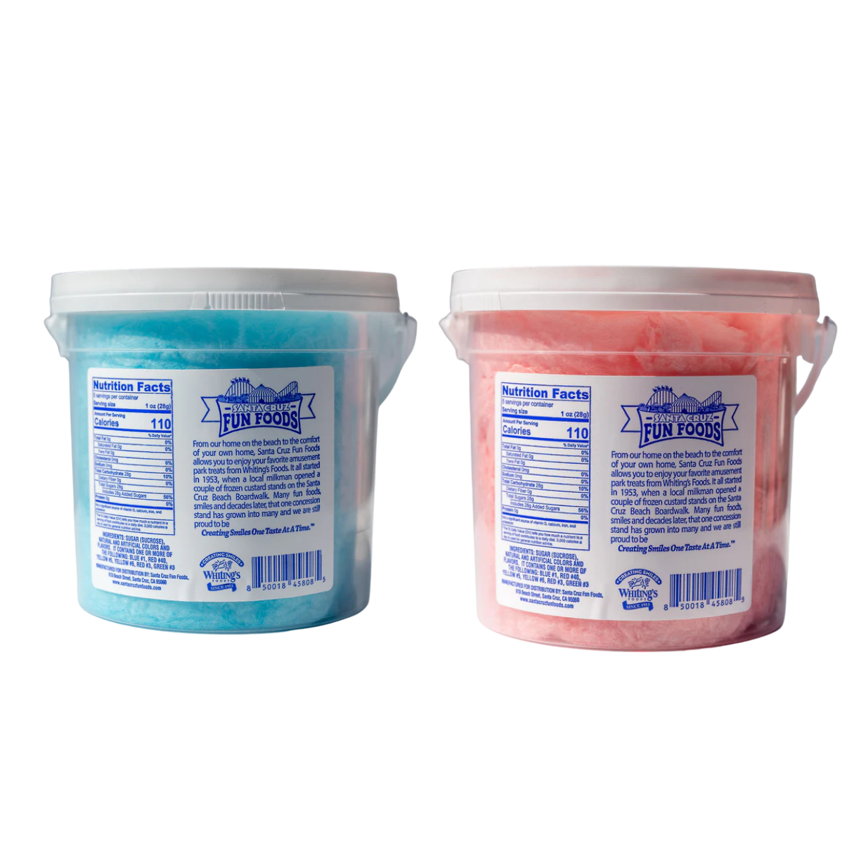 I Got Your Candy - Wholesale Cotton Candy - Icee Cotton Candy Blue Raspberry and Cherry Tub 2oz - 48ct1